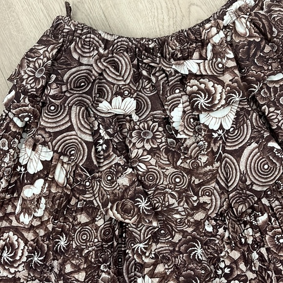 NWT Ulla Johnson Sigrid Skirt in Teak / Brown Floral - Picture 6 of 12